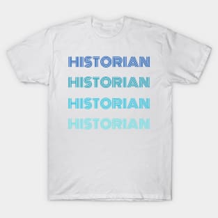 Blue Retro HIstorian T-Shirt